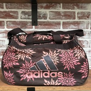 Adidas Floral Print Duffle Bag 18in X 10in X 11in
